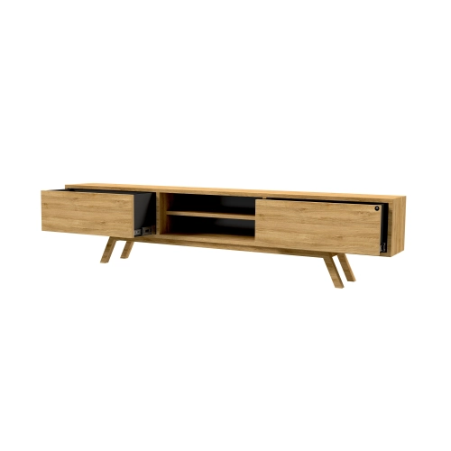 Szafka RTV-32 Drewno Lite Dąb Loft Lakier Rozmiary od 100 cm do 200 cm PREMIUM